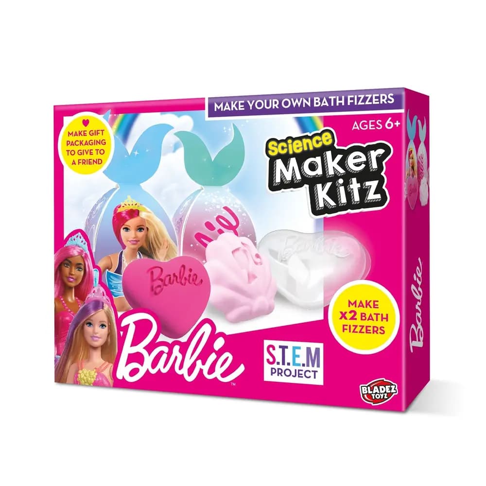BARBIE - Make Your Own Bath Fizzers (Light / Dark Pink)