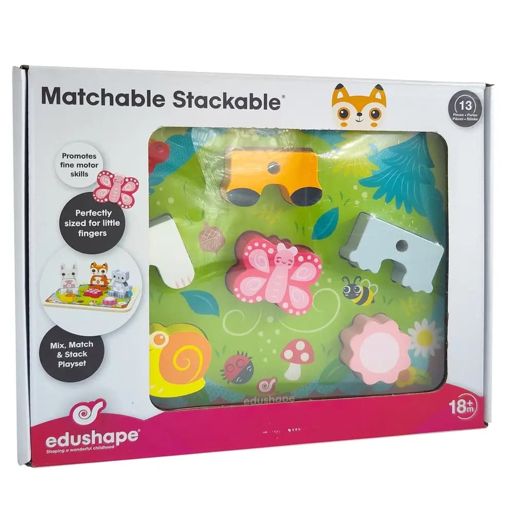 EDUSHAPE - Match 'N Stack Woodland