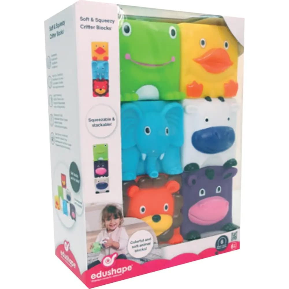 EDUSHAPE - Soft & Squeezy Critter Blocks