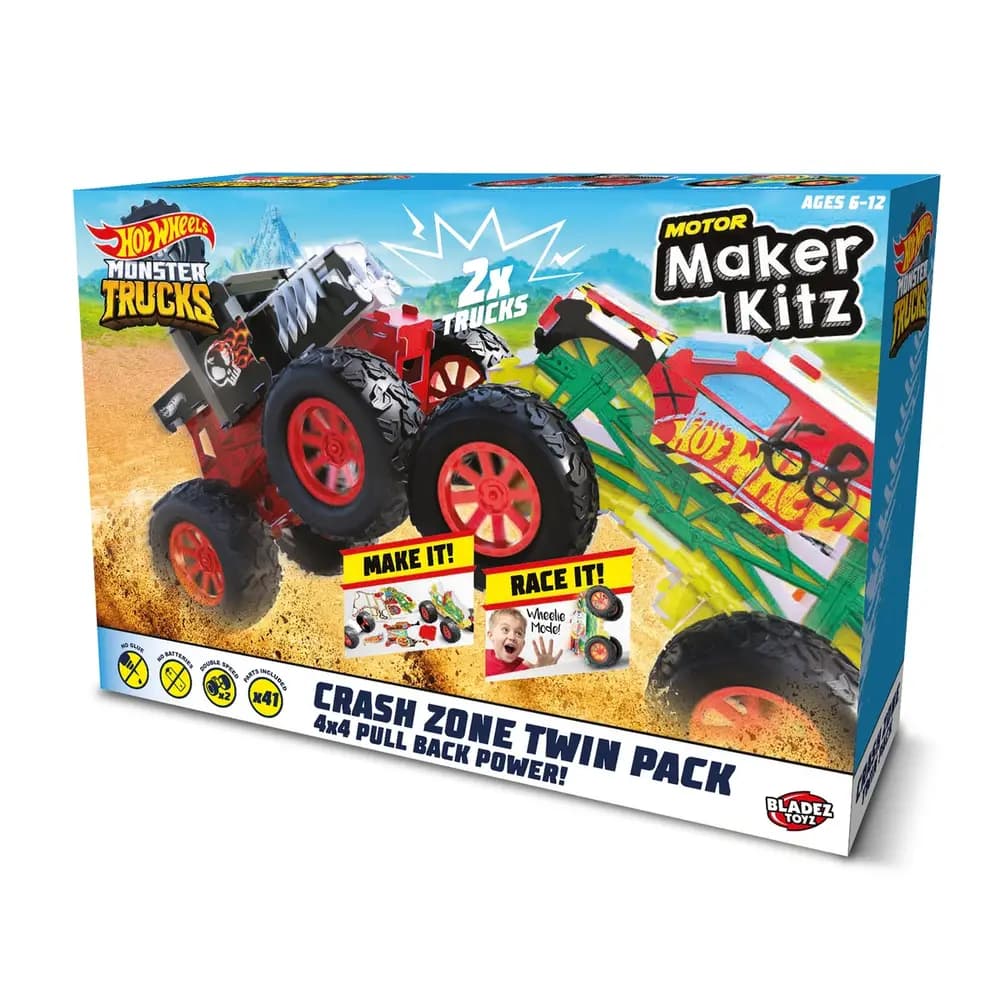 HOT WHEELS - Monster Truck Crash Zone (Twin Pack)