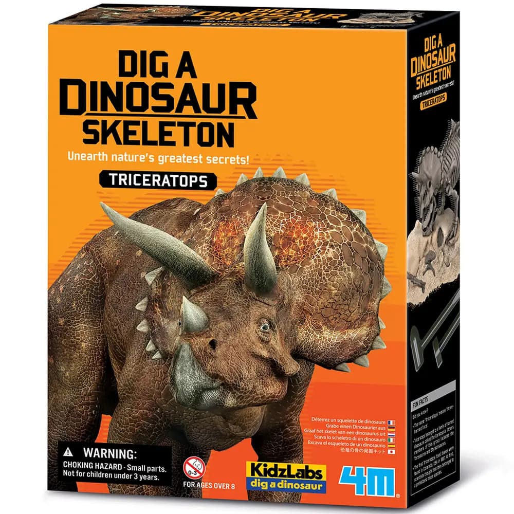 4M - KidzLabs - Dig A Triceratops Skeleton