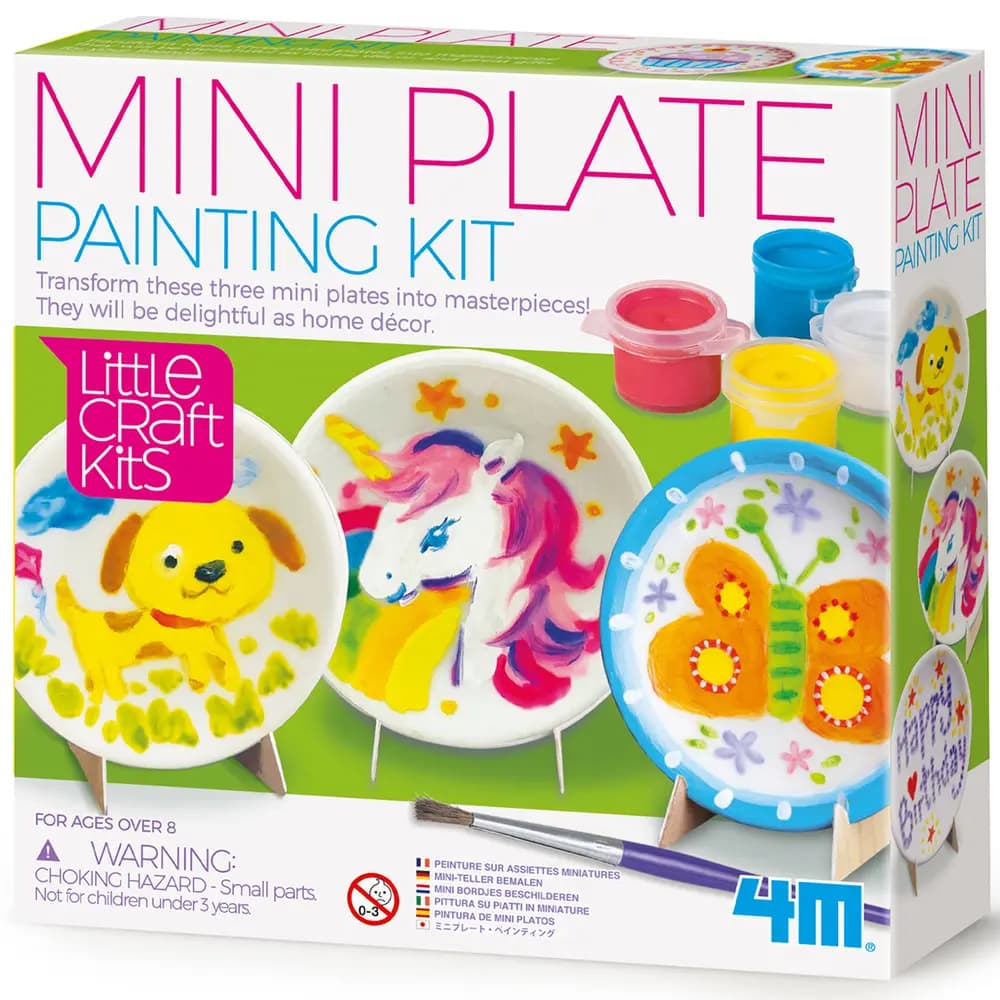 4M - Little Craft Kits - Mini Plates Painting Kit