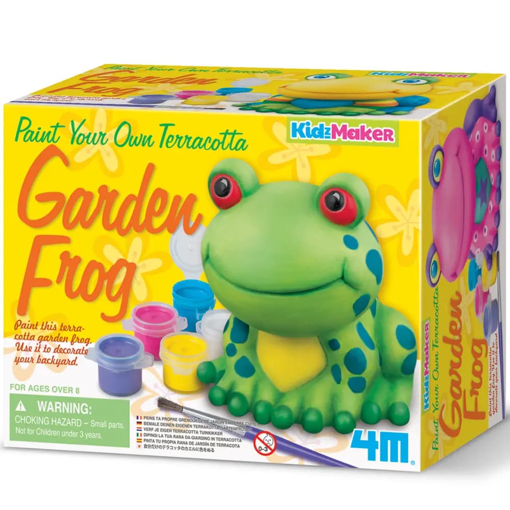 4M - KidzMaker - Paint Your Own Terracotta Garden Frog