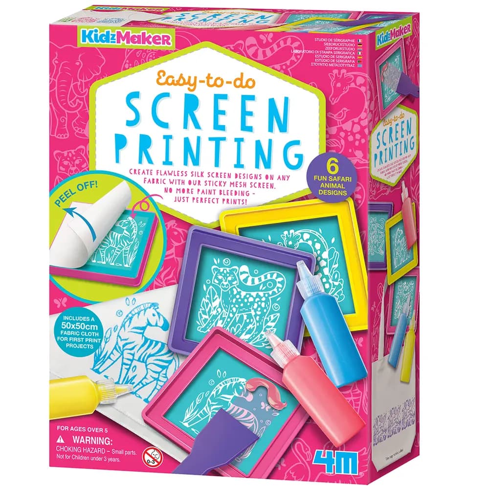 4M - KidzMaker - Easy-to-do Screen Printing
