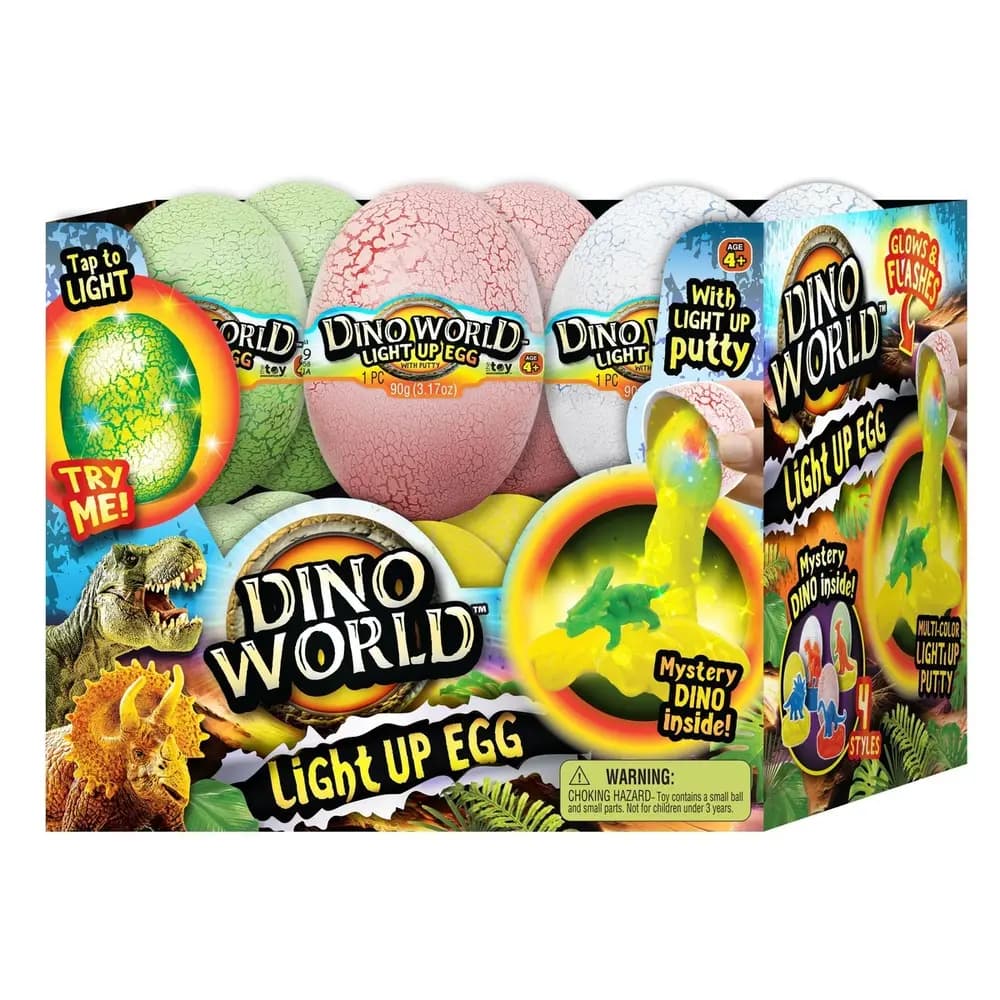 JA-RU - Dino World Light Up Dino Egg