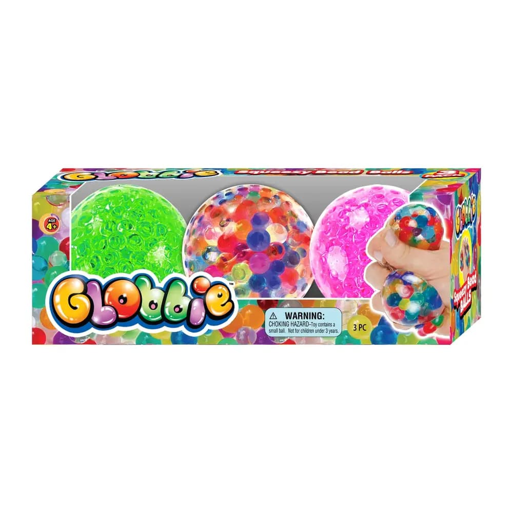 JA-RU - Globbie Squeeze Bead Ball (3-Pack)