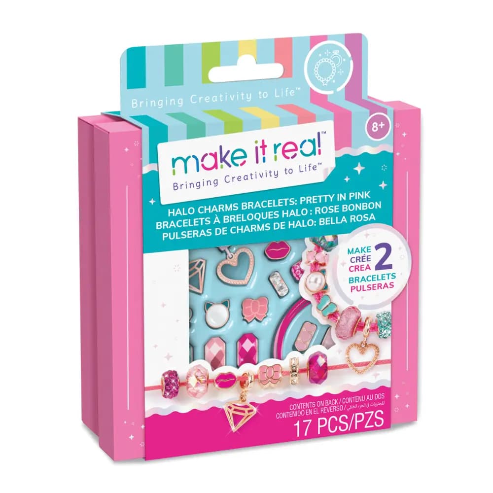 MAKE IT REAL - Halo Charms Bracelets: Pretty In Pink
