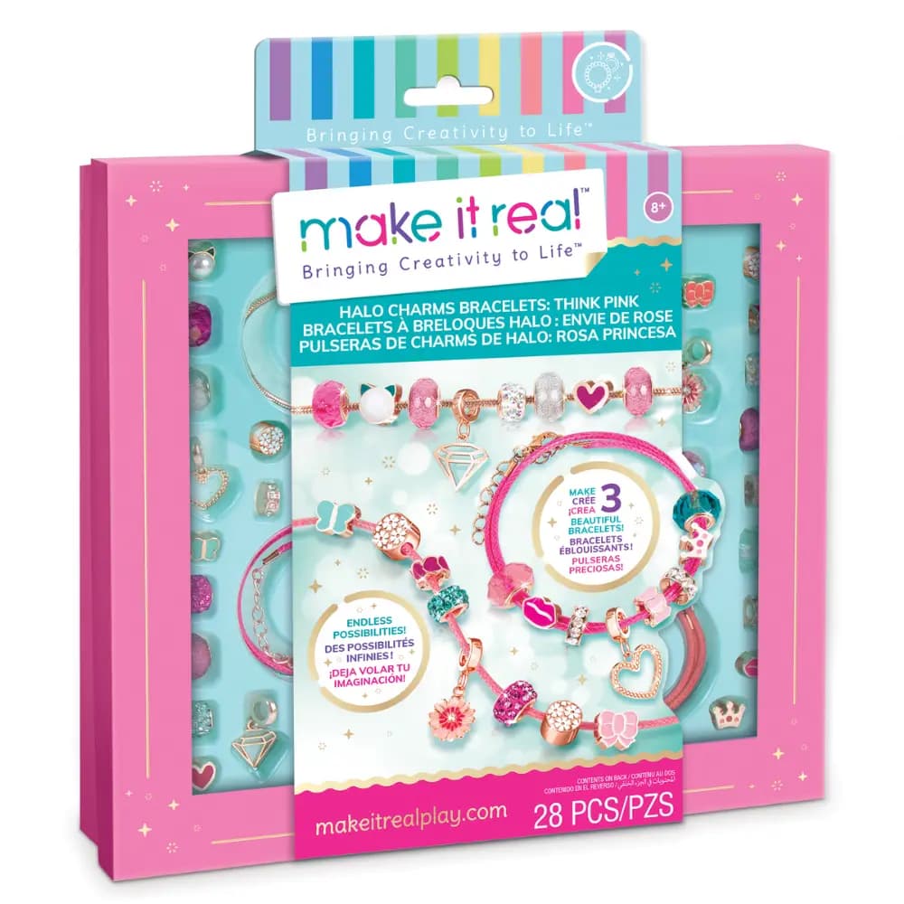 MAKE IT REAL - Halo Charms Bracelets: Think Pink