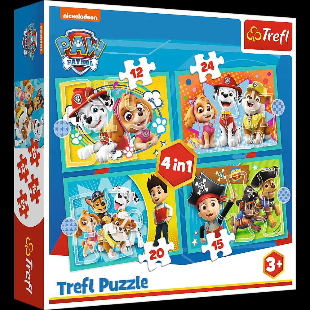 Trefl Puzzles 4 in 1 Paw Patrol team