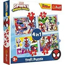 Trefl Puzzles 4 in 1 Spiday team
