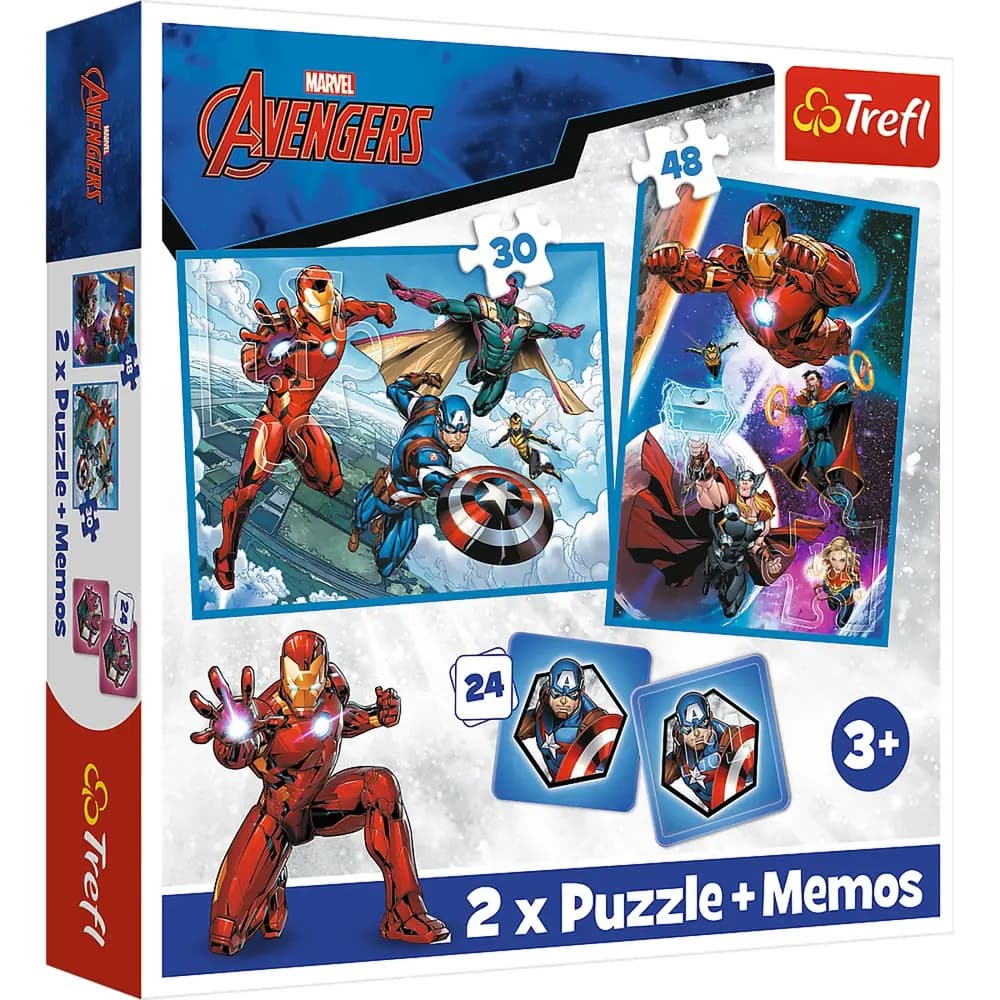 Trefl Puzzles 2 in 1 memos - heroes