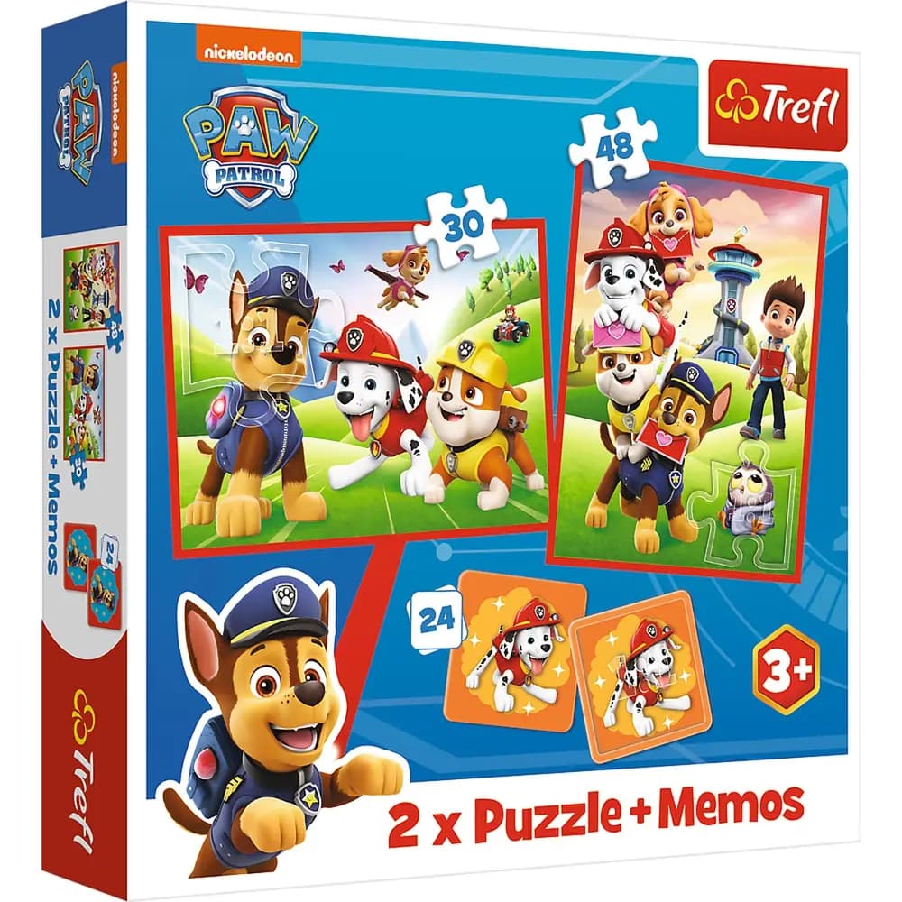 Trefl Puzzles 2 in 1 memos - Paw Team