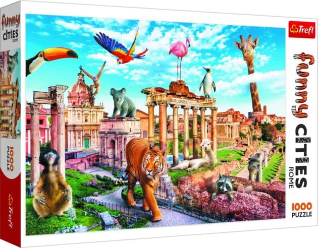Puzzles - "1000" Funny Cities -  Wild Rome