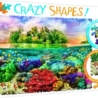Puzzles - "600 Crazy Shapes" - Tropical island