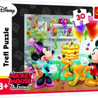 Puzzles - "30" - Birthday cake / Disney Standard Characters