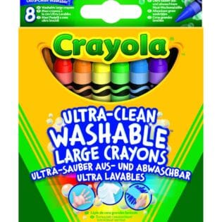 8 Ultra Clean Big Washable Crayons