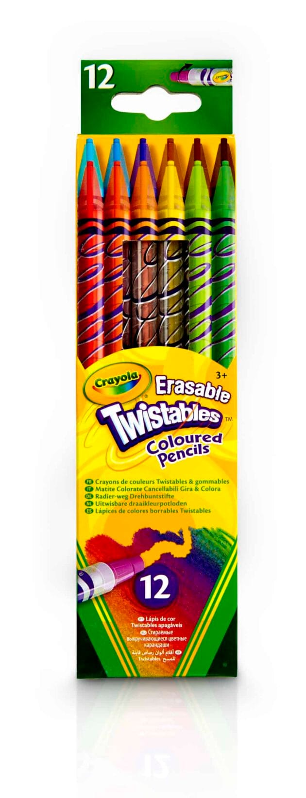 12 erasable twistable pencils