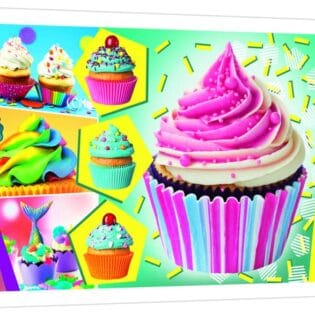 Puzzles - "1000 Panorama" - Colorful cupcakes