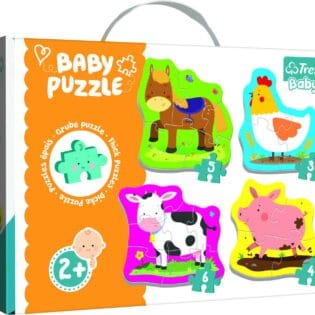 Puzzles - "Baby Classic" - Animals on the farm / Trefl Baby