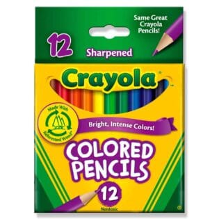 12 Half Length Coloured Pencils